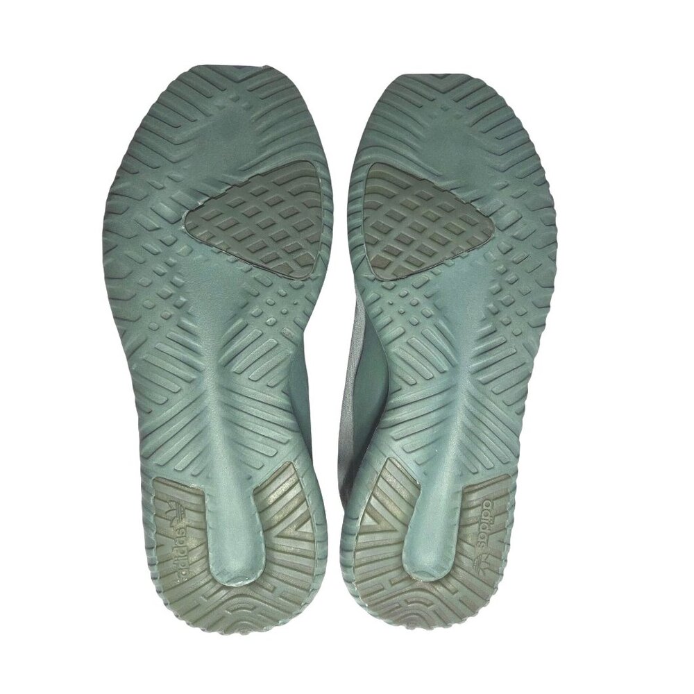 Adidas Tubular Shadow Green Lace Up Woven Running Sneakers Men's Size 10.5 - Picture 7 of 9